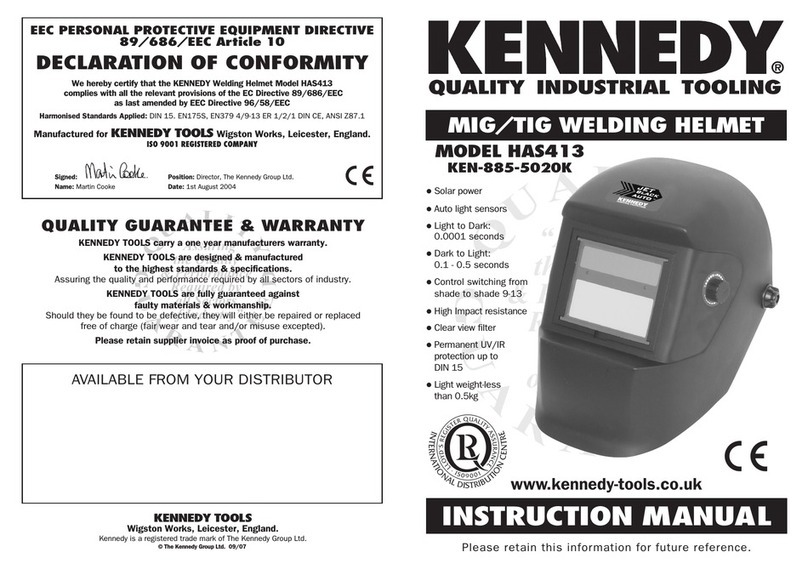 Kennedy HAS413 instruction manual Kennedy HAS413 instruction manual