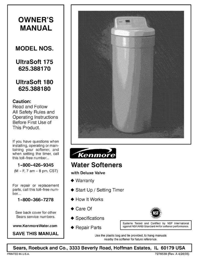 Kenmore UltraSoft 180 User manual Kenmore UltraSoft 180 User manual