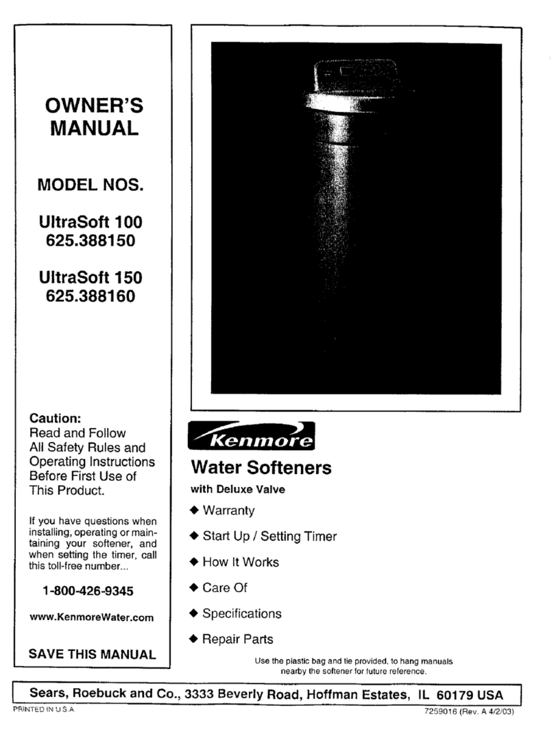 Kenmore 625.38815 owner's manual