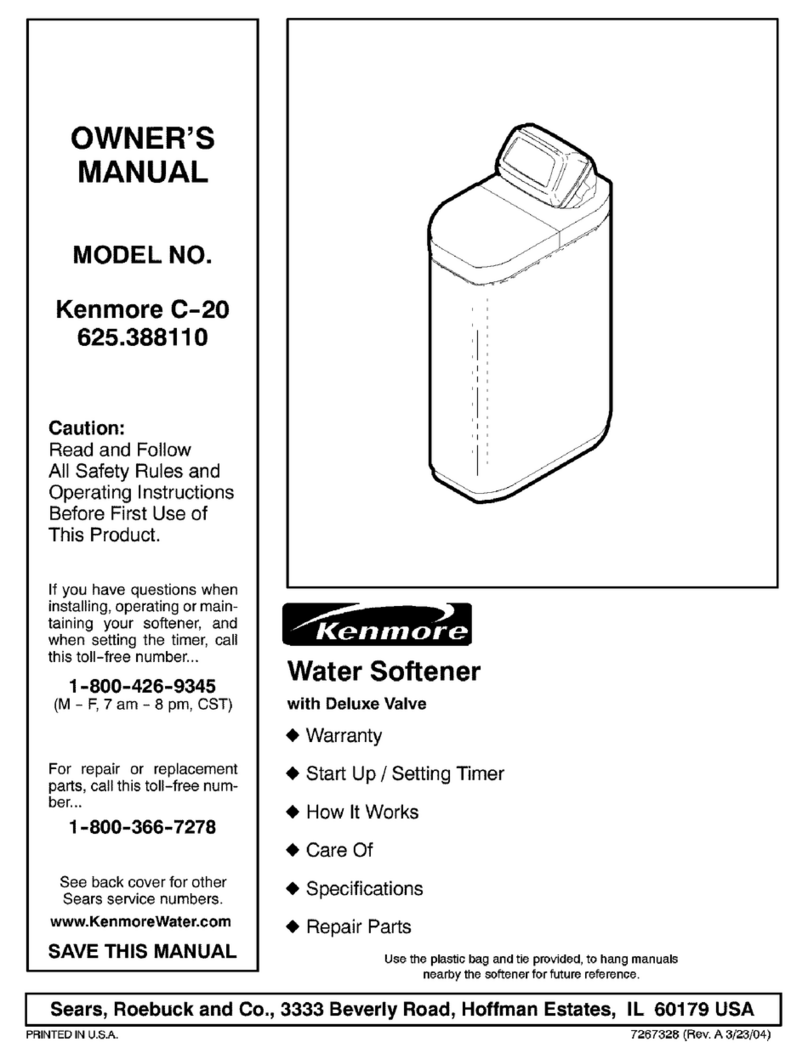Kenmore 625.38811 User manual