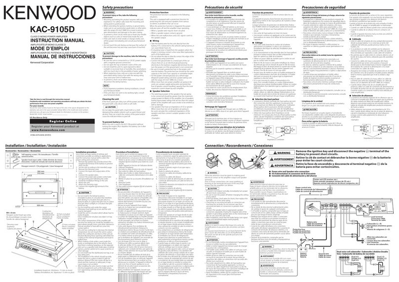 Kenwood KAC-9105D instruction manual