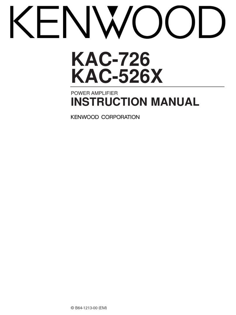 Kenwood KAC-526X instruction manual