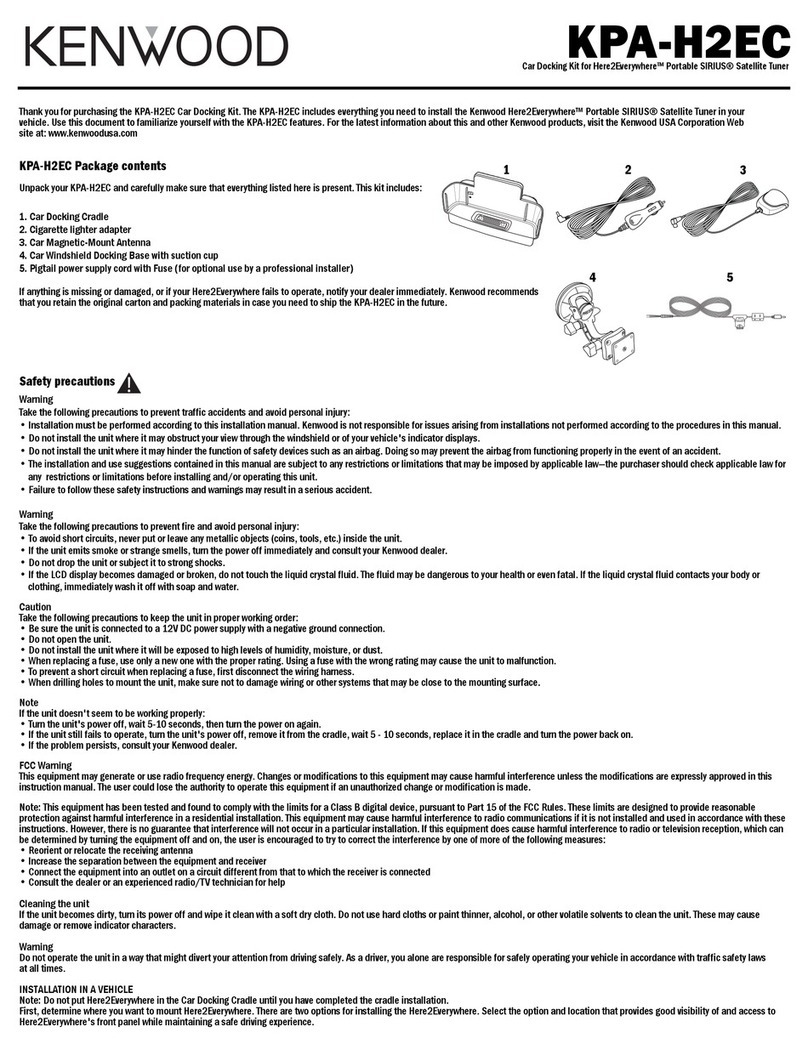 Kenwood KPA-H2EC user manual