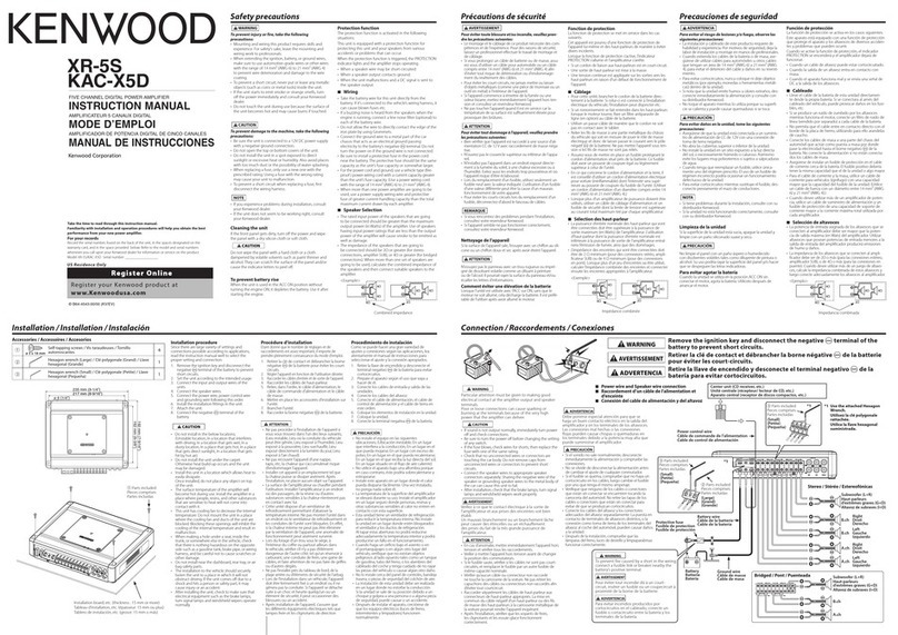 Kenwood XR-5S User manual