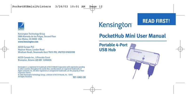 Kensington Portable 4-Port user manual