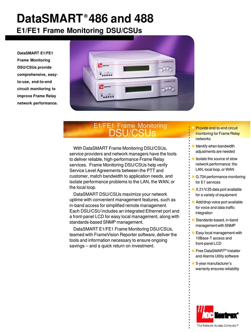 Kentrox DataSmart 486 Specification sheet