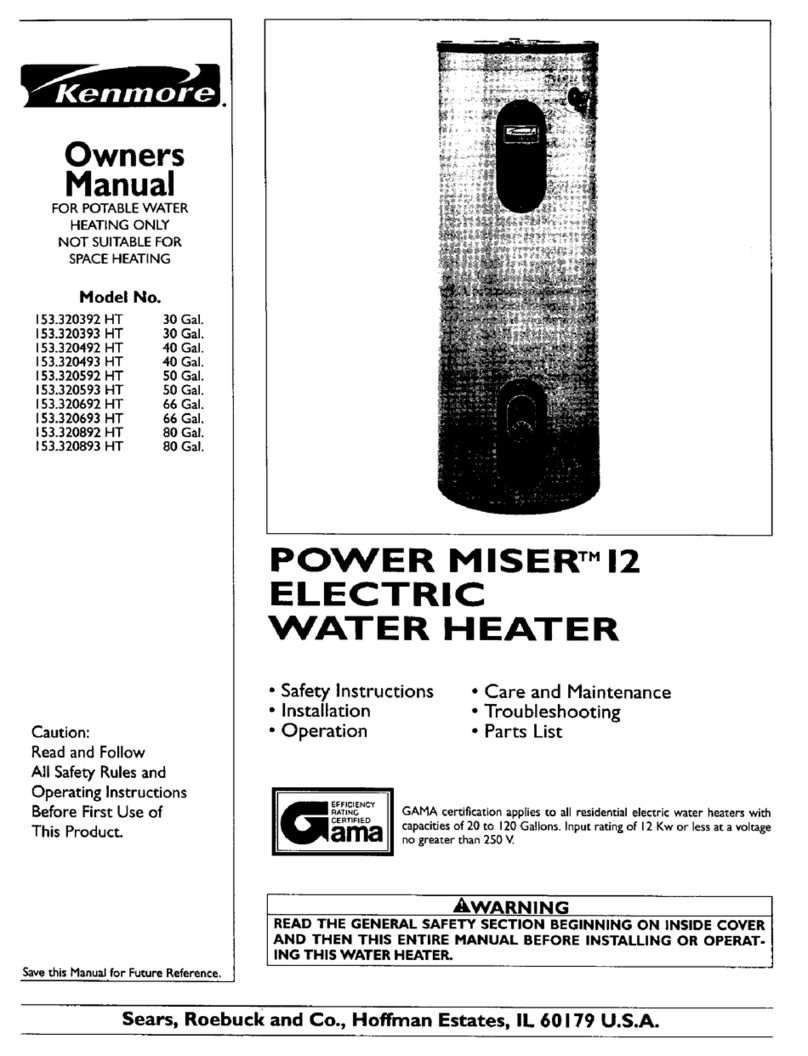 Kenmore Power Miser 12 153.320392 HT owner's manual