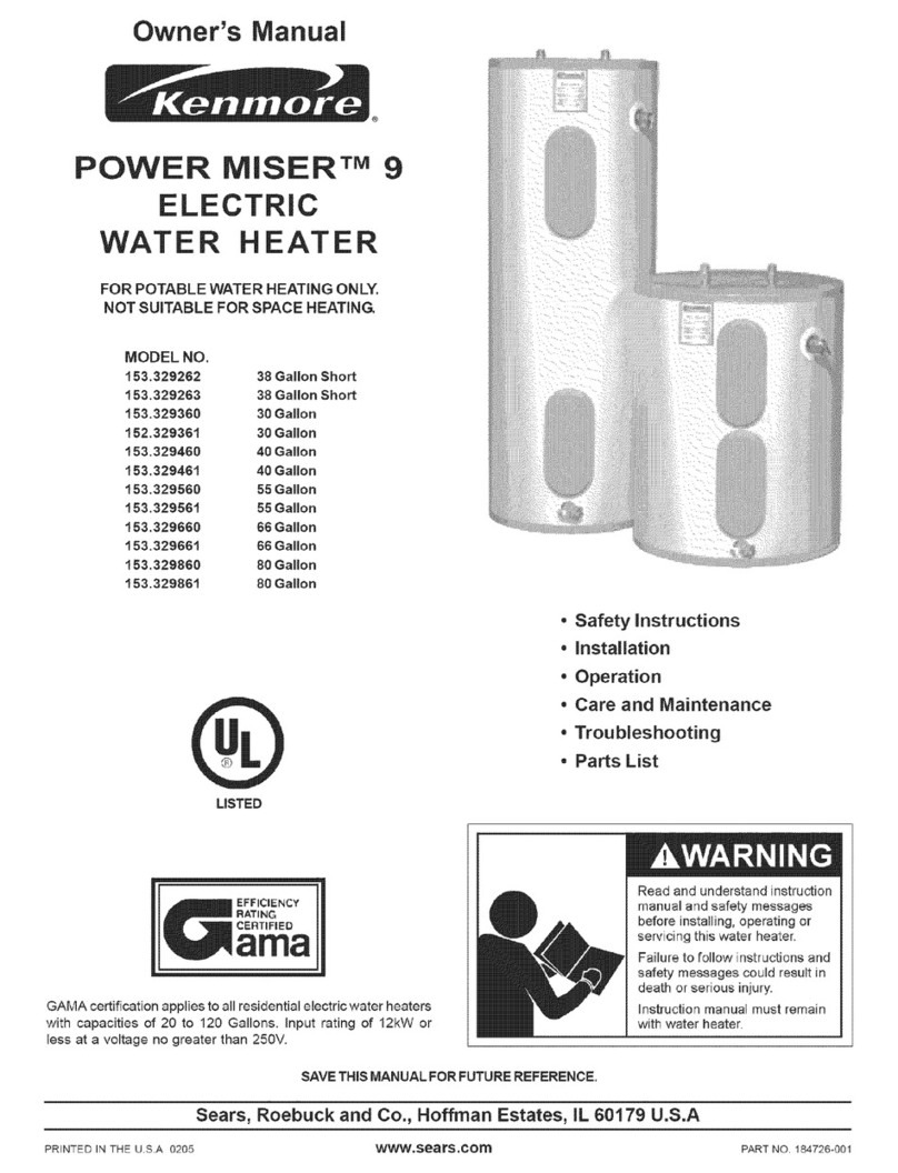 Kenmore POWER MISER 152.329361 instruction manual