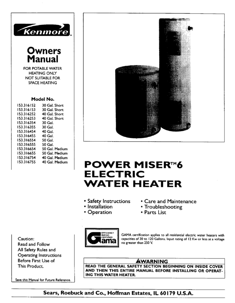 Kenmore POWER MISER 153.316152 owner's manual