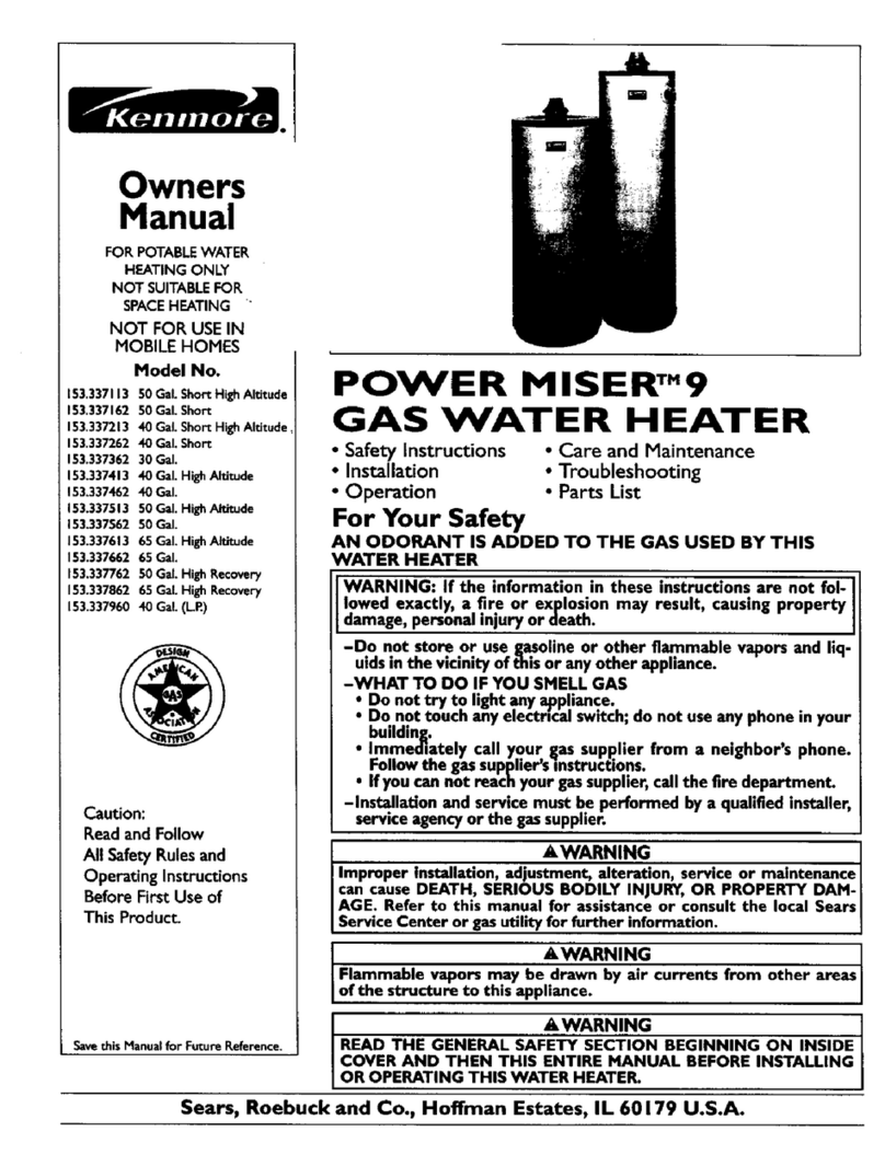 Kenmore 153.337113 owner's manual