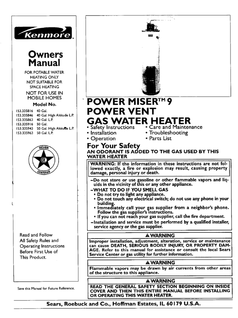Kenmore 153.335863 owner's manual