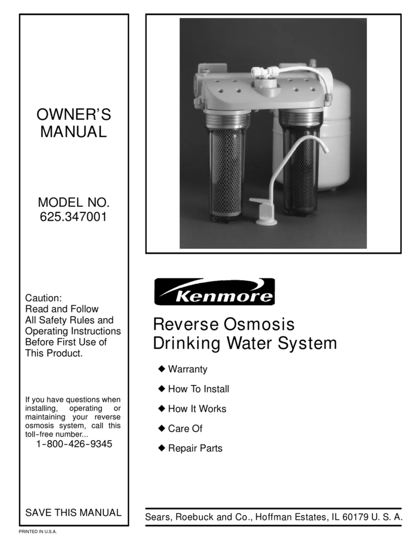 Kenmore 625.347001 owner's manual