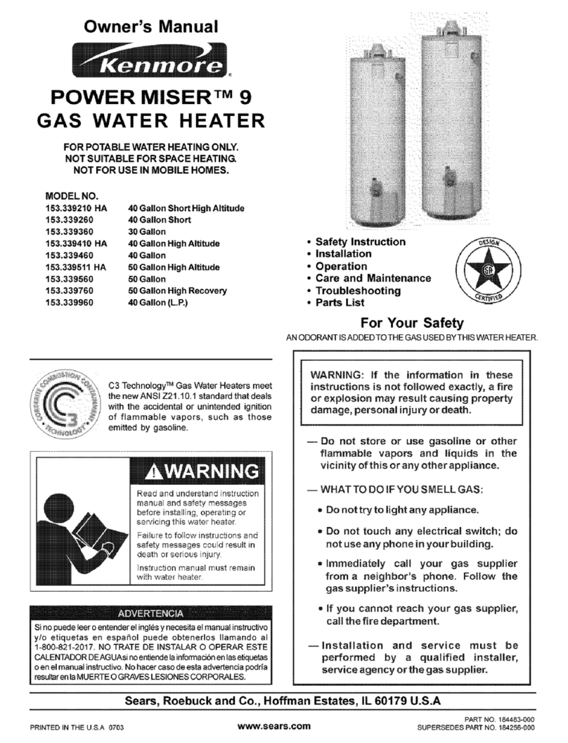 Kenmore POWER MISER 153.339210 HA owner's manual Kenmore POWER MISER 153.339210 HA owner's manual