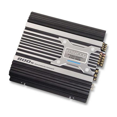 Kenwood KAC959 - Amplifier instruction manual