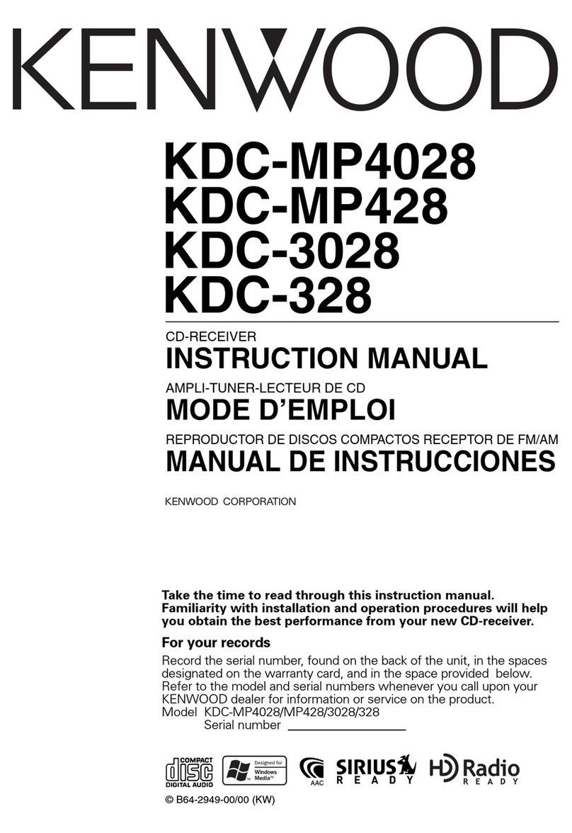 Kenwood KDC-3028 instruction manual