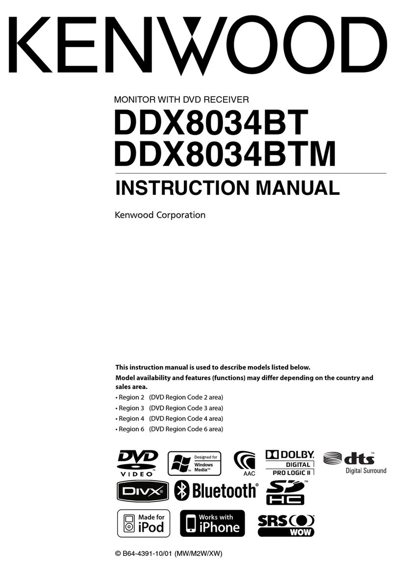 Kenwood DDX8034BTM User manual