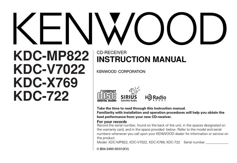 Kenwood KDC-X769 instruction manual