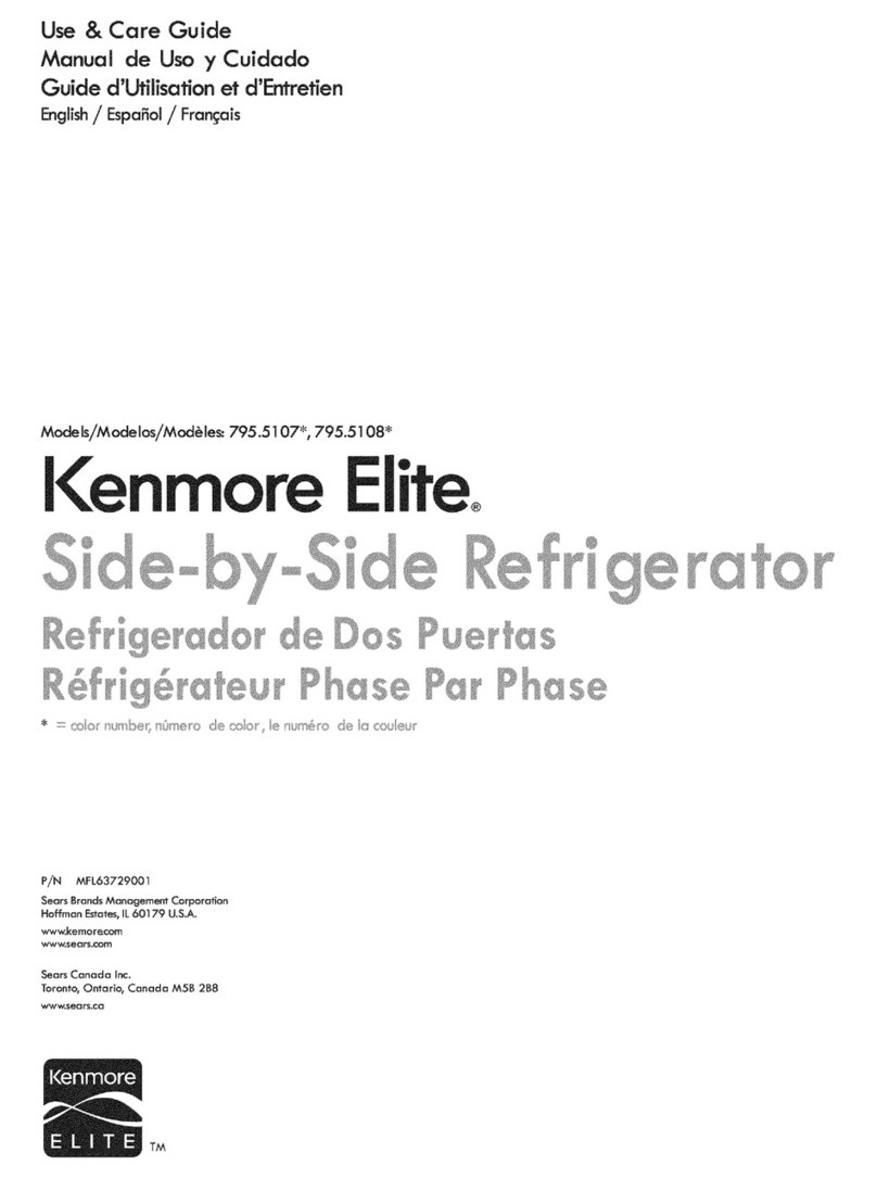 Kenmore 795.5107 User manual Kenmore 795.5107 User manual