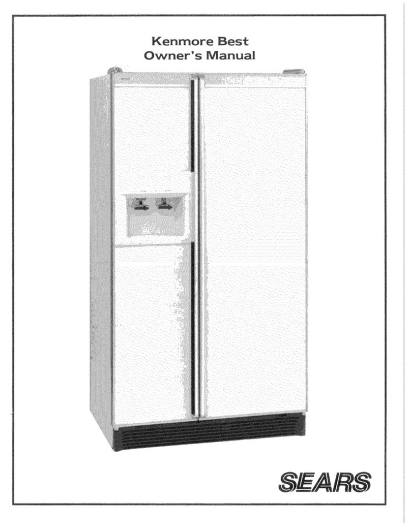 Kenmore Refrigerator owner's manual