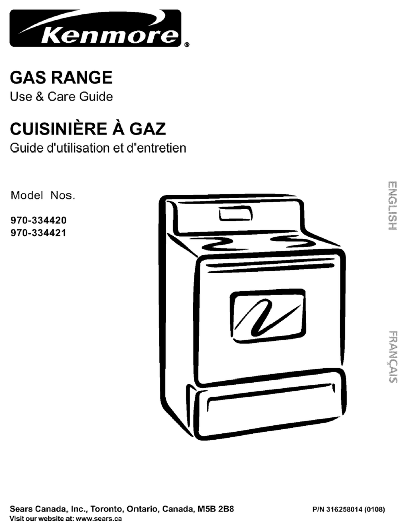 Kenmore 970-334420 Use and care guide