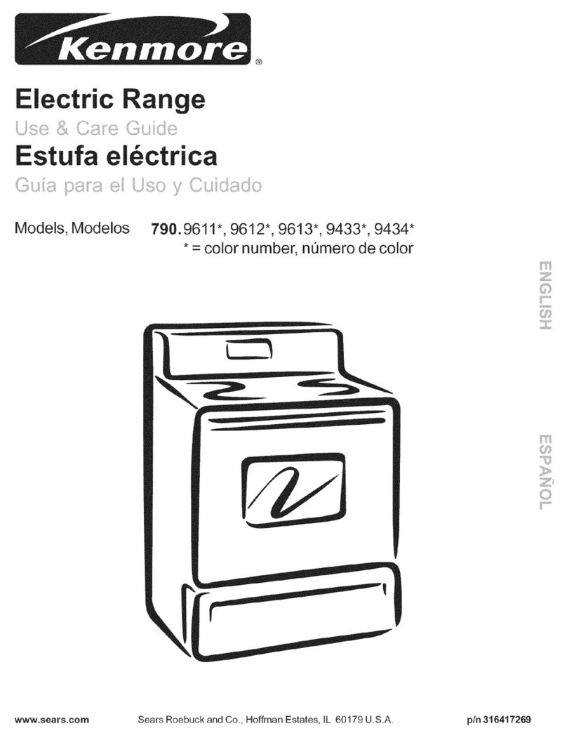 Kenmore 790.9433 Series Use & care guide