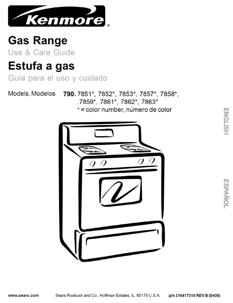 Kenmore 790.7851 Series User manual