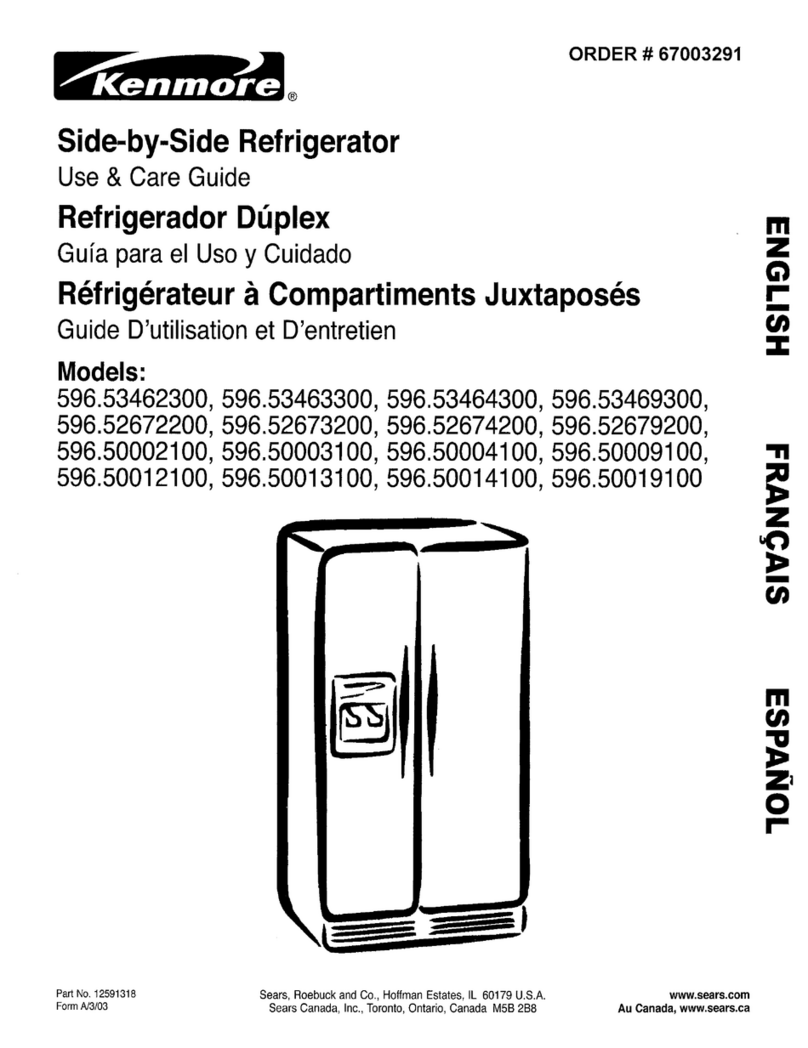 Kenmore 596.50012100 Use and care guide