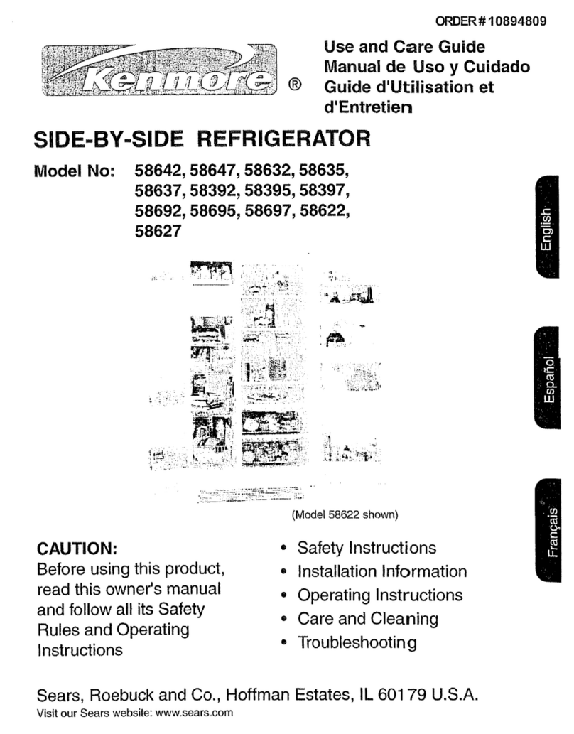 Kenmore 58392 Use and care guide