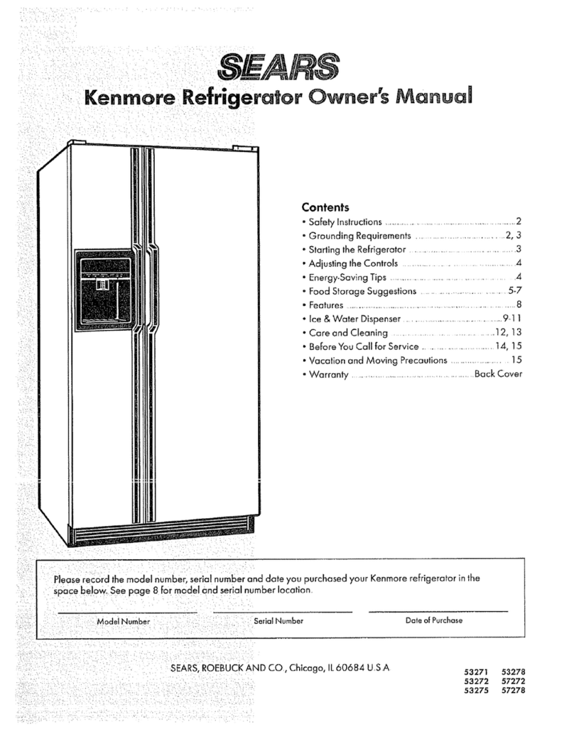 Kenmore 57278 User manual