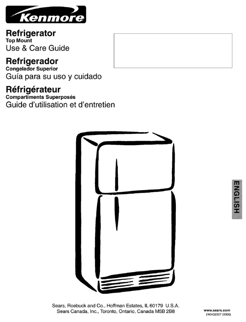 Kenmore 240432307 User manual