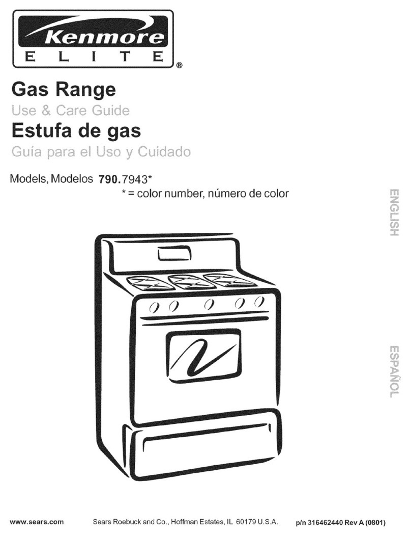 Kenmore ELITE 790.7943 Use & care guide