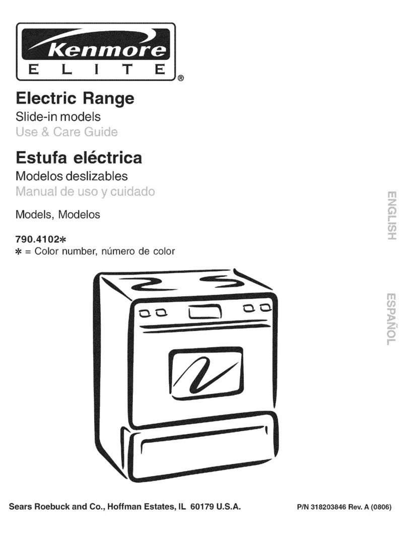 Kenmore ELITE 790.4102 Series Use & care guide