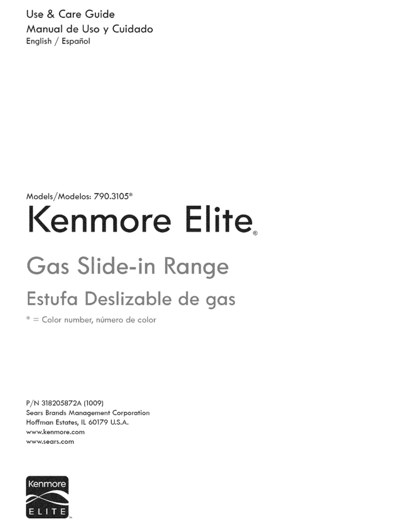 Kenmore ELITE 790.3105 Series Use and care guide