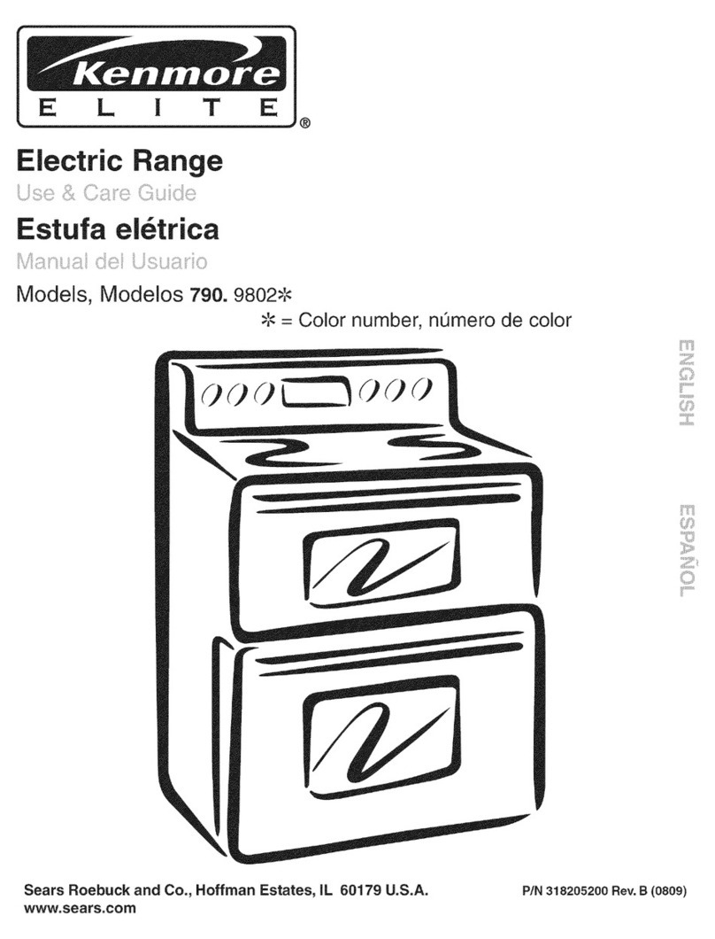 Kenmore ELITE 790. 9802 User manual