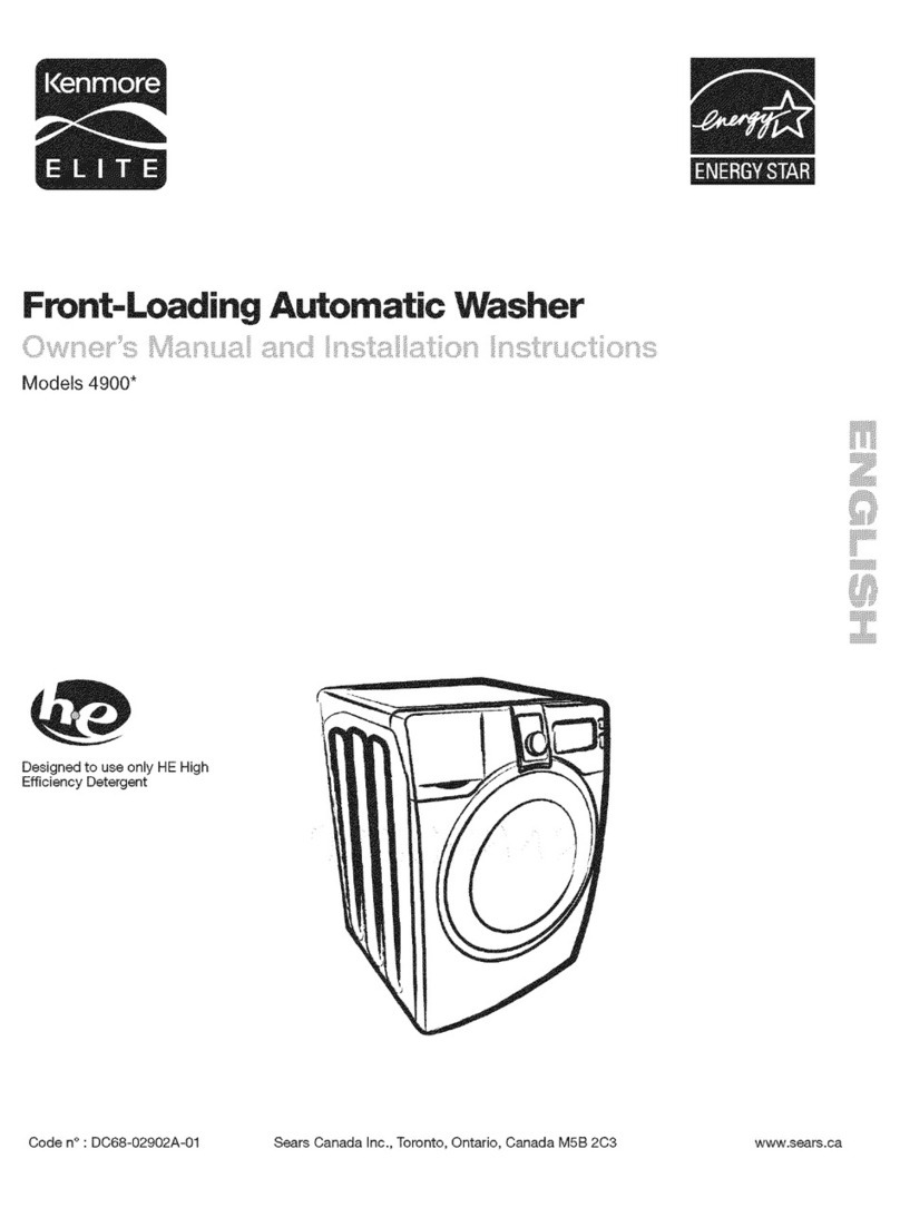 Kenmore 4900 series Operating instructions