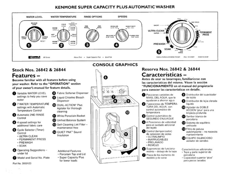 Kenmore 26842 Owner's manual