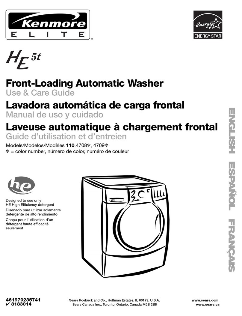 Kenmore 110.4708, 110.4709 User manual
