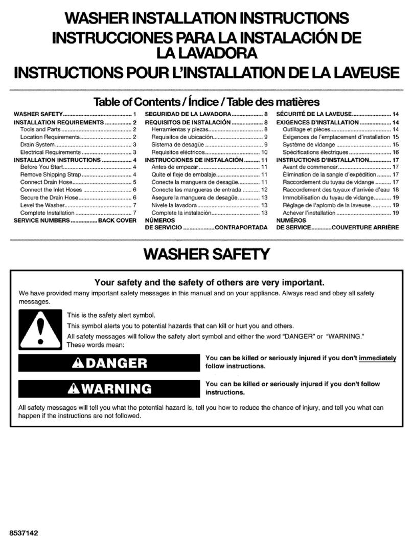 Kenmore 11012502100 User manual
