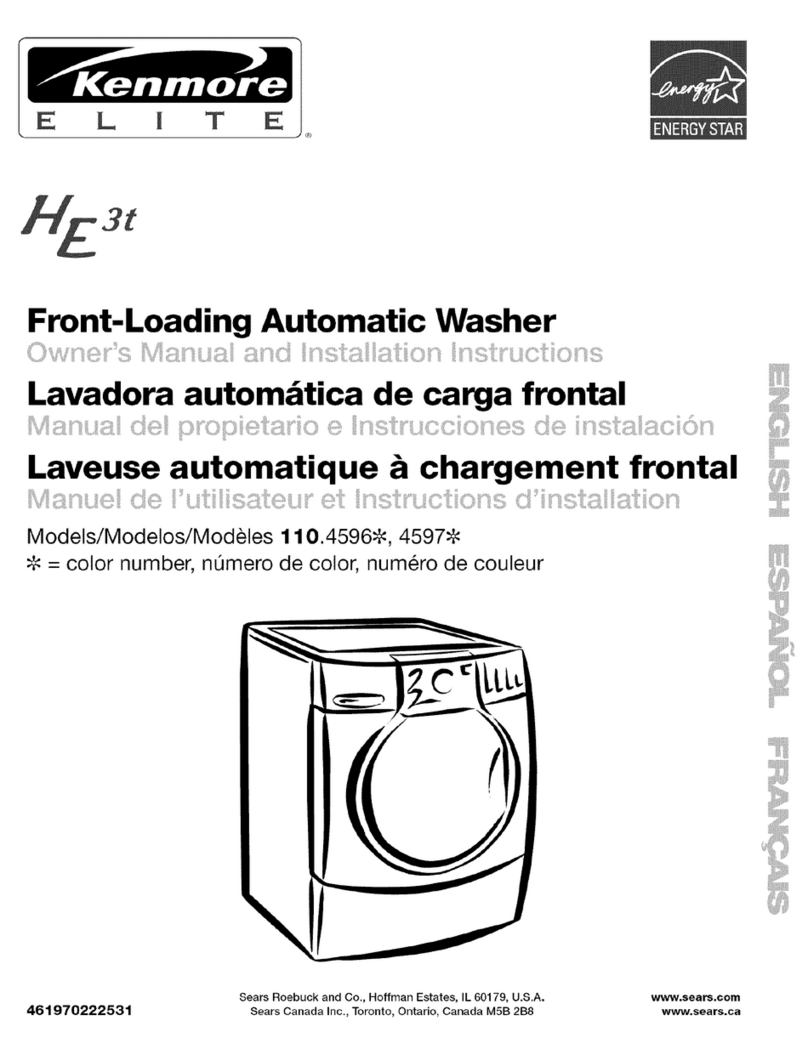 Kenmore 110.4596 Operating instructions