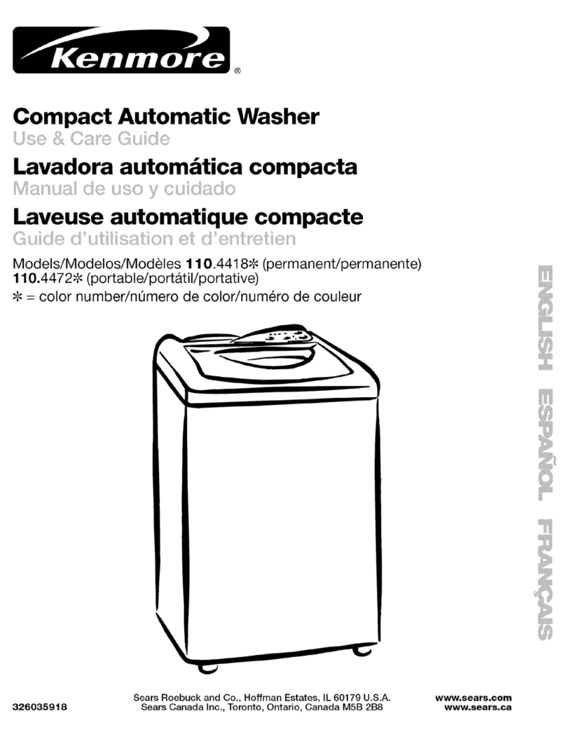 Kenmore 110.4472 Series User manual