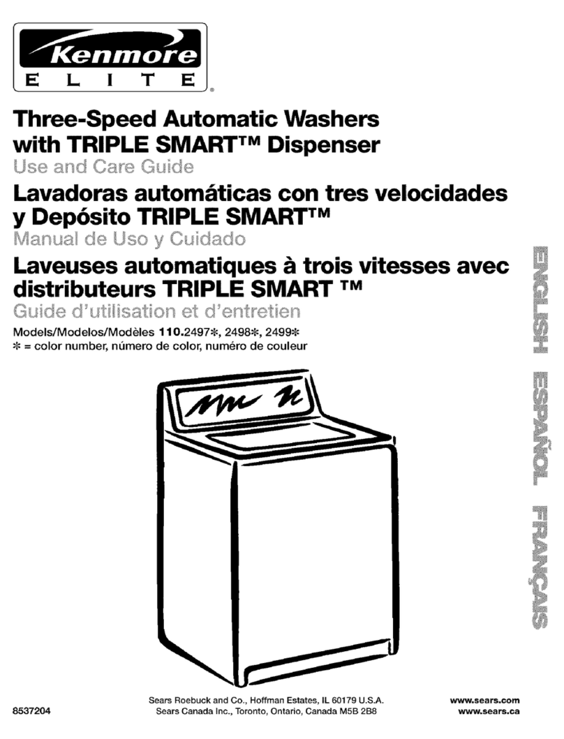 Kenmore 110.24975 User manual