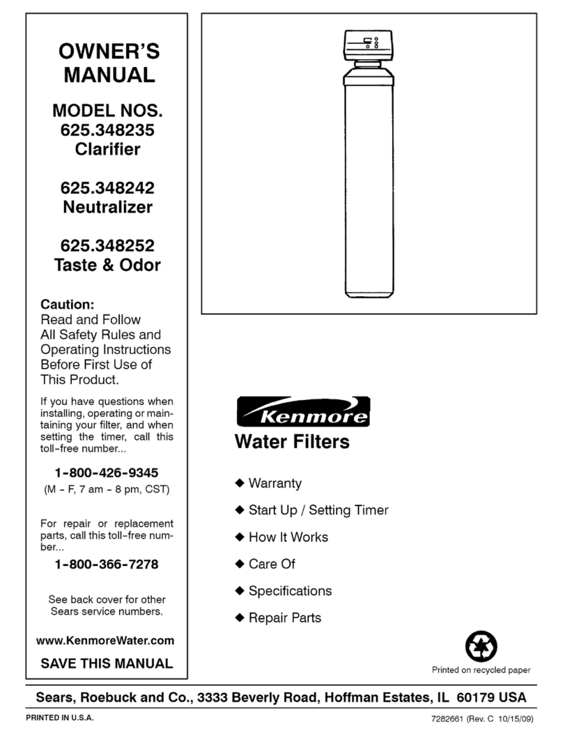 Kenmore 625.348235 owner's manual
