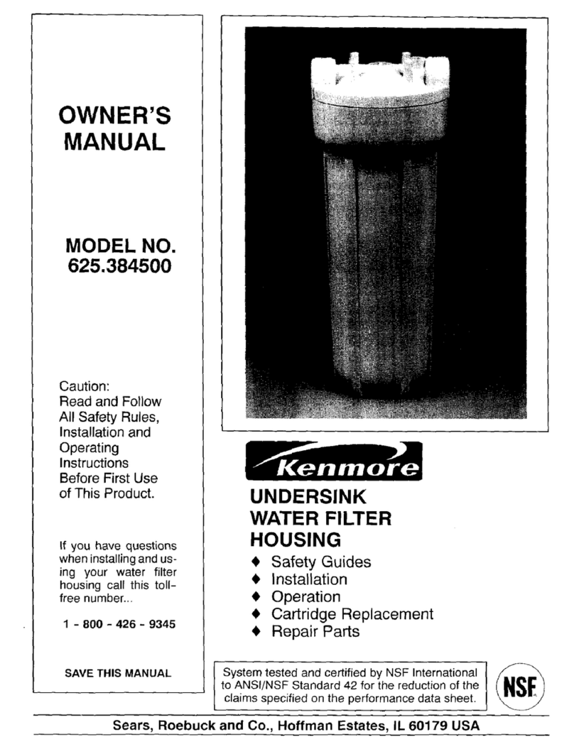 Kenmore 625.3845 owner's manual