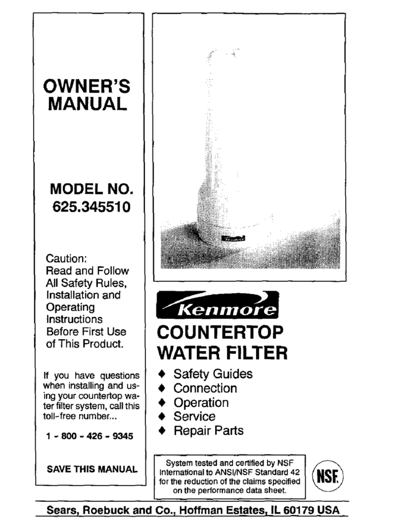 Kenmore 625.34551 owner's manual