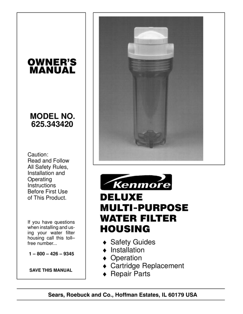Kenmore 625.343420 owner's manual