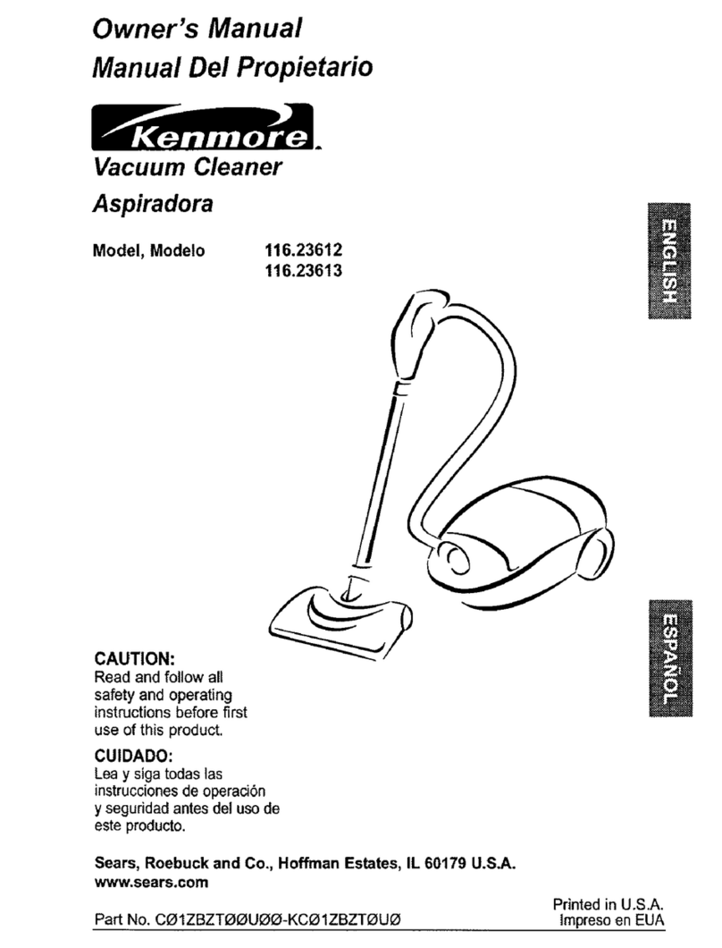 Kenmore 116.23612 owner's manual