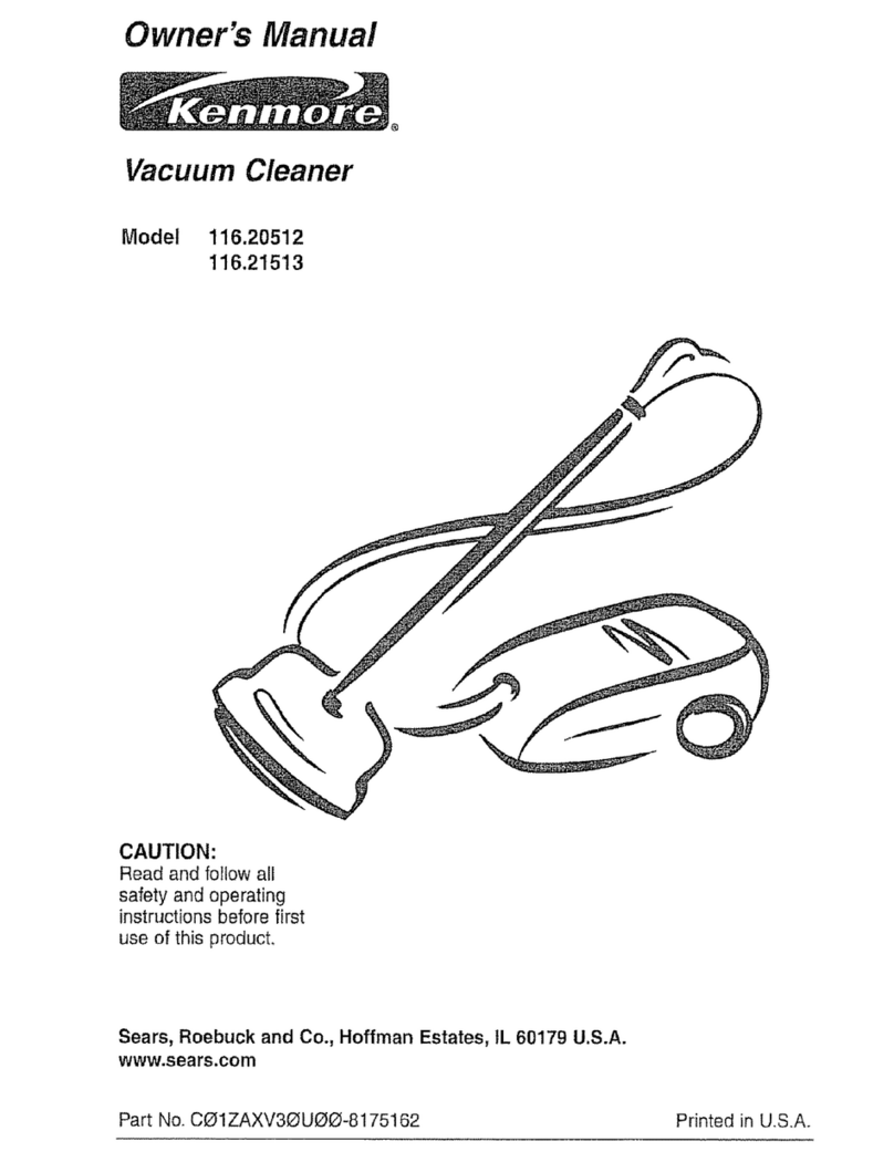 Kenmore 116.20512 owner's manual