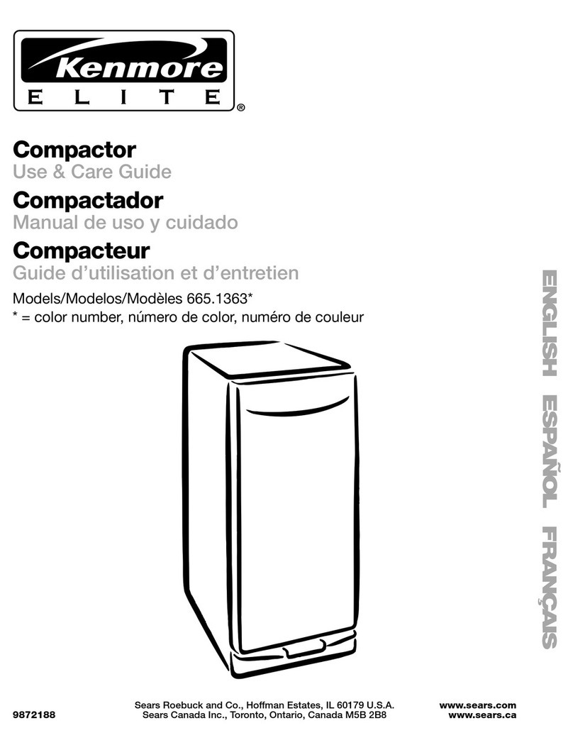 Kenmore 665.1363 Use and care guide