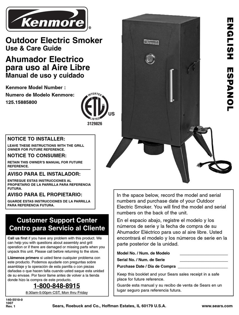 Kenmore 125.15885800 Use and care guide Kenmore 125.15885800 Use and care guide
