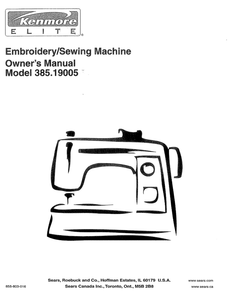 Kenmore 385.19005 owner's manual